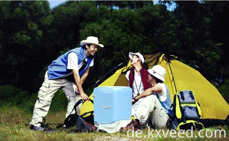 Blaue Farbe 4L 6 Dosen Hausaufladbarer Mini -Kühlschrank für Auto